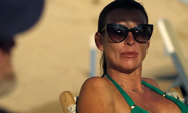Coleen Rooney reacting during a filmed scene from the reality series trailer