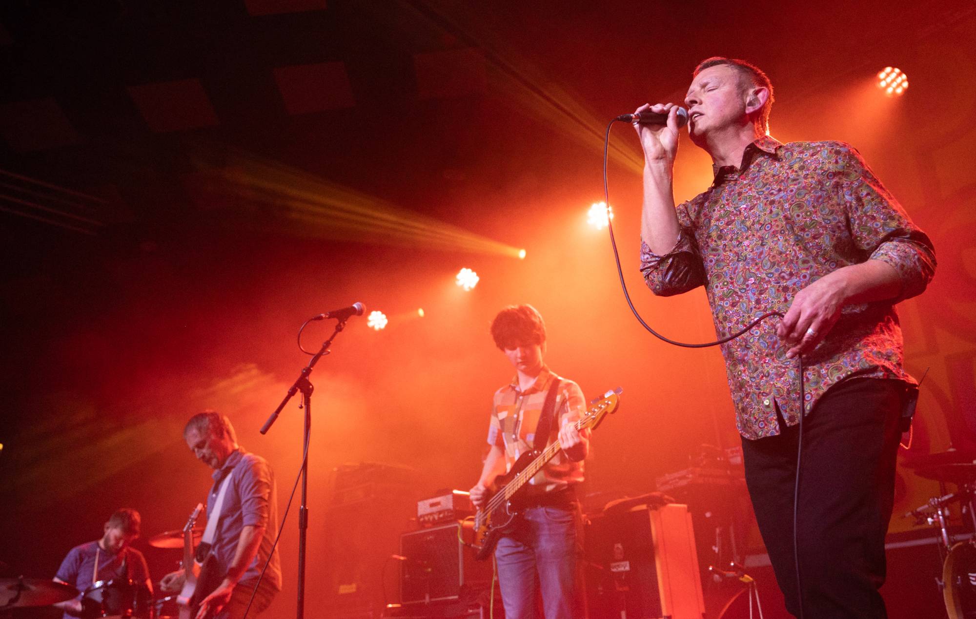 Inspiral Carpets perform live on stage