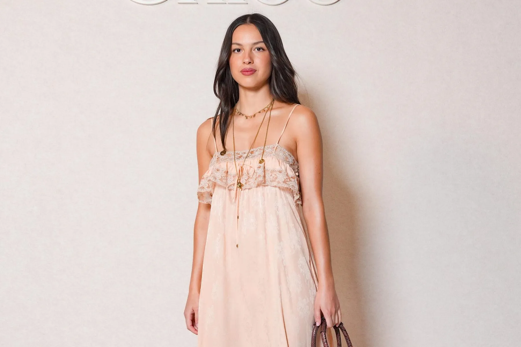 Olivia Rodrigo at the Chloé fashion show as part of Paris Fashion Week Fall 2026 on March 5, 2026, in Paris.