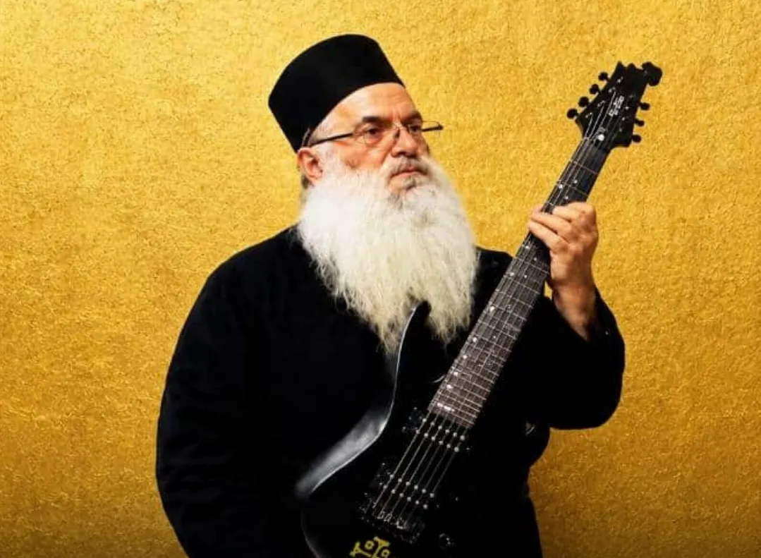 Father Dionysios Tabakis drone metal priest album cover artwork