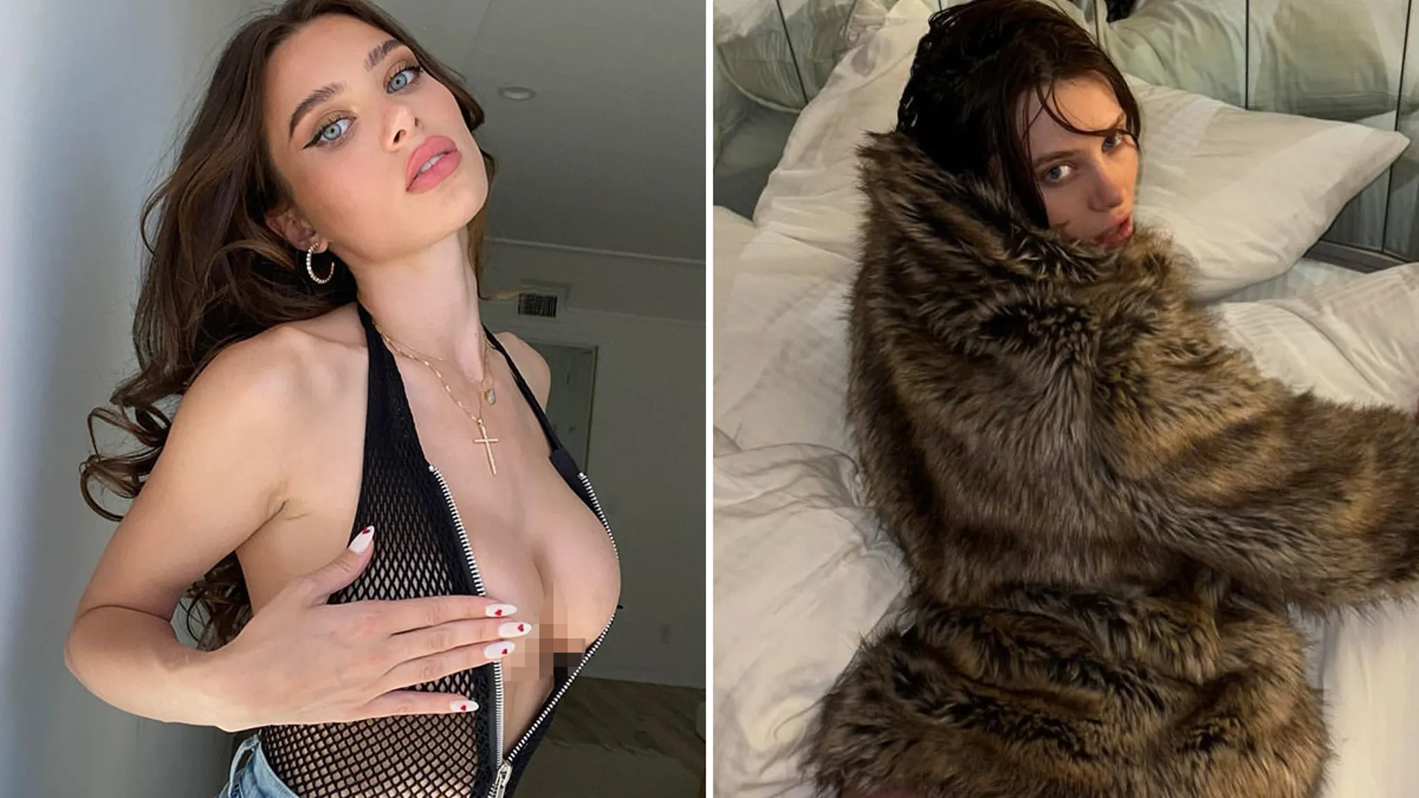 Lana Rhoades poses for a celebratory photoshoot for her 30th birthday