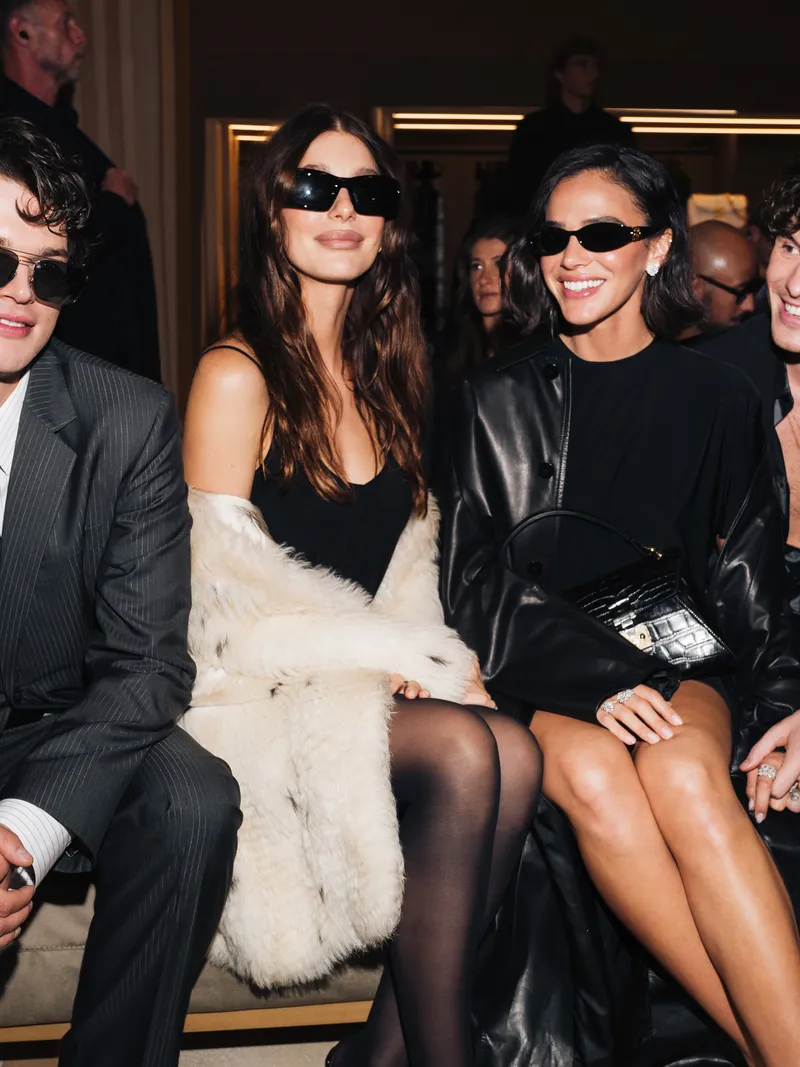 Image may contain Bruna Marquezine Mr. CaponeE Kathryn Hahn Accessories Sunglasses Clothing Coat Jacket and Adult