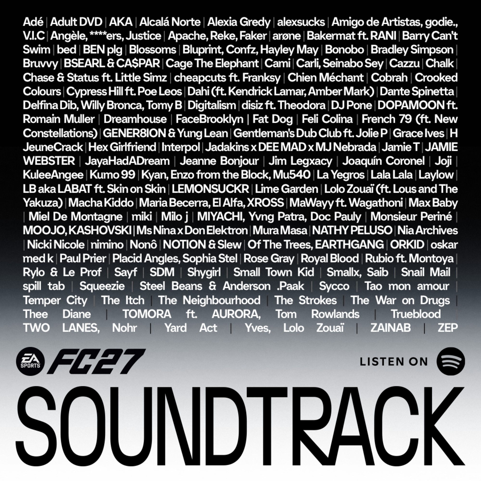 EA Sports FC 27 soundtrack.