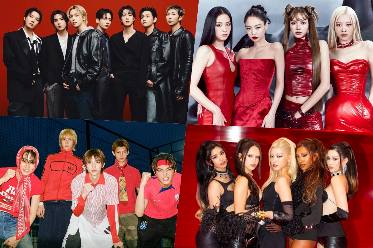 BTS and BLACKPINK performance stage graphics for the MTV Video Music Awards