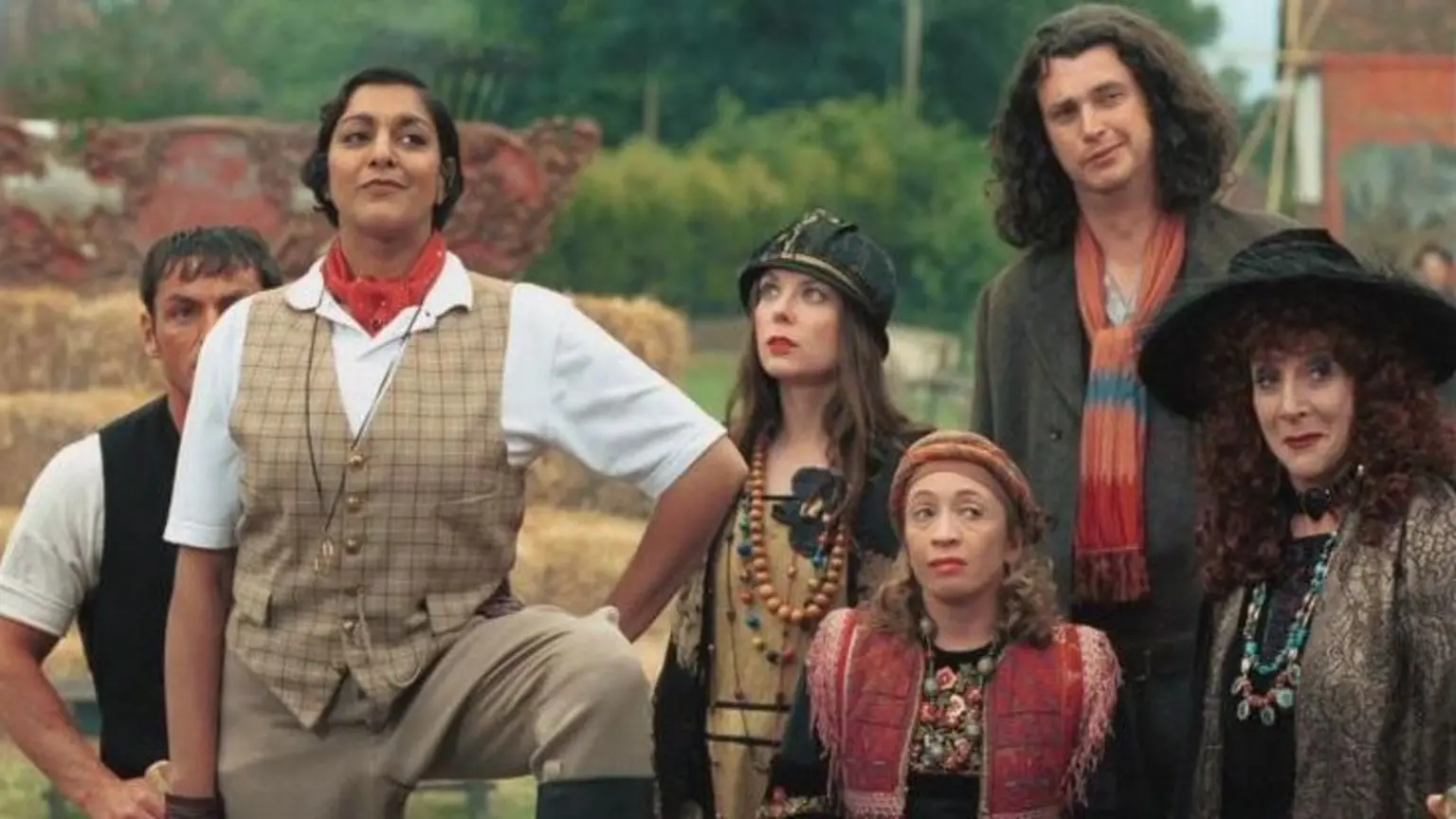 Picture shows: Unidentified actor, Meera Syal as Madame Marlene, unidentified actress, Nikki McInnes as Lily, Peter Gallagher as Little Bernard and Sheila Steafel as Celestine Venus in The Rising of the Moon, the second