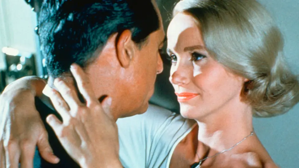 Eva Marie Saint alongside Cary Grant in North by Northwest