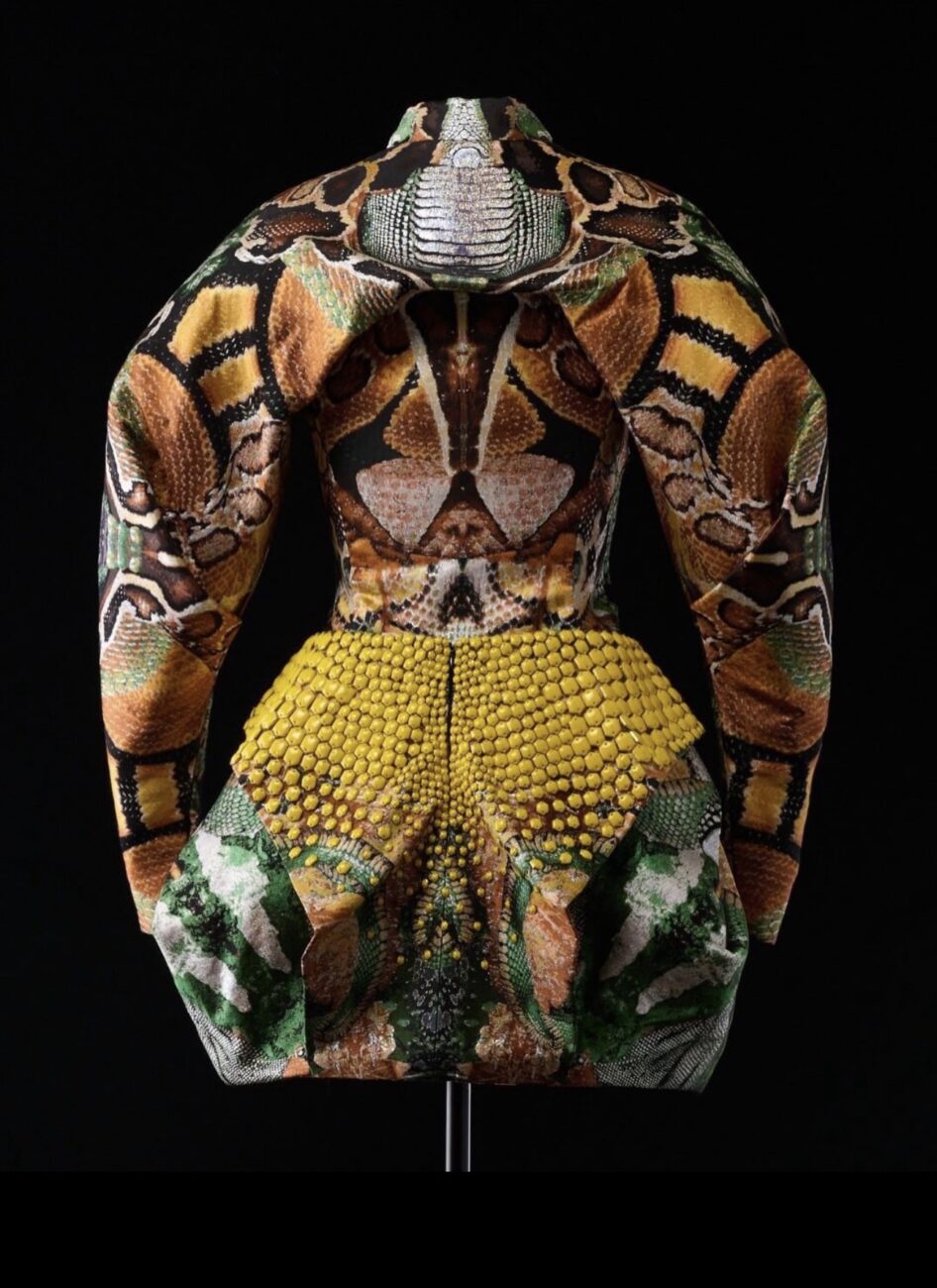 The Alexander McQueen Plato's Atlantis Armadillo ensemble sold at auction