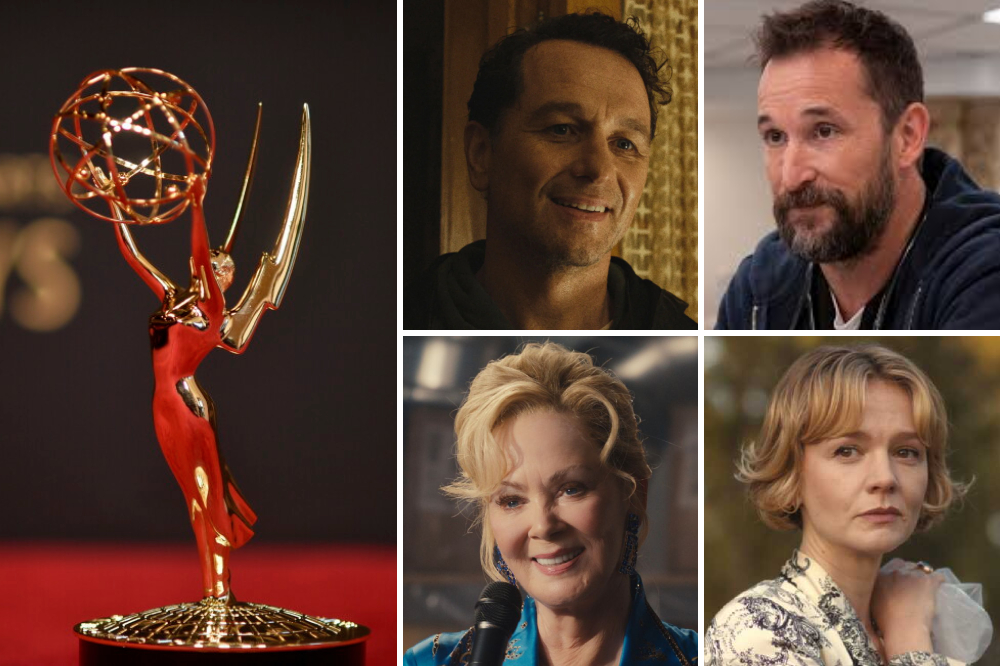 Emmys trophy and award show stage lights