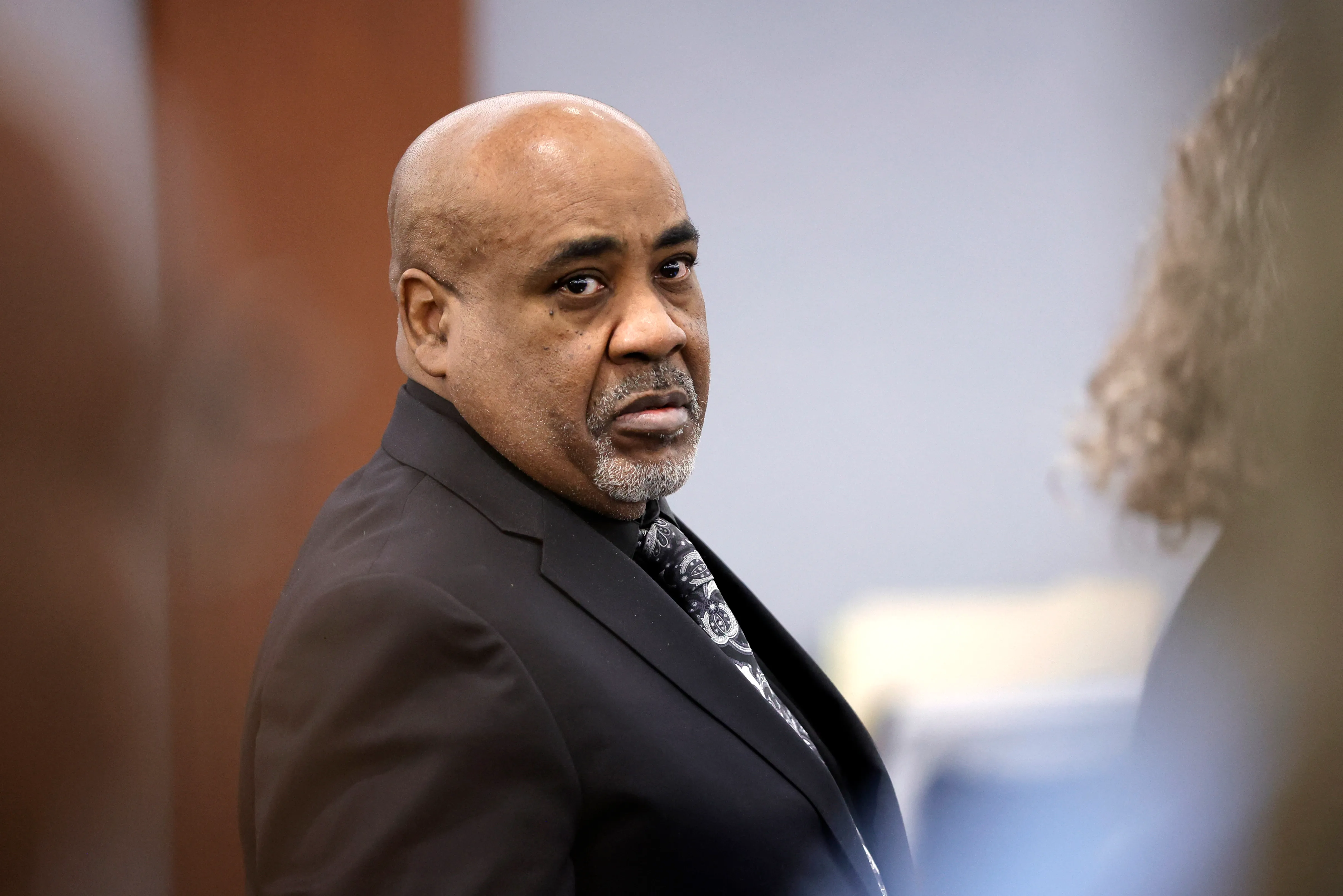 Duane Keffe D Davis attending legal proceedings related to the Tupac Shakur murder case