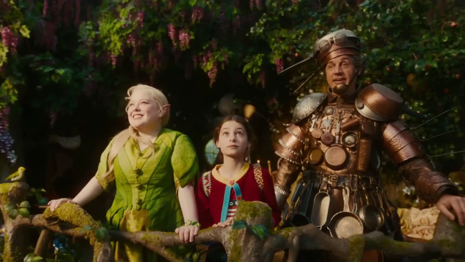 Illustration depicting magical fantasy elements for a family movie adaptation