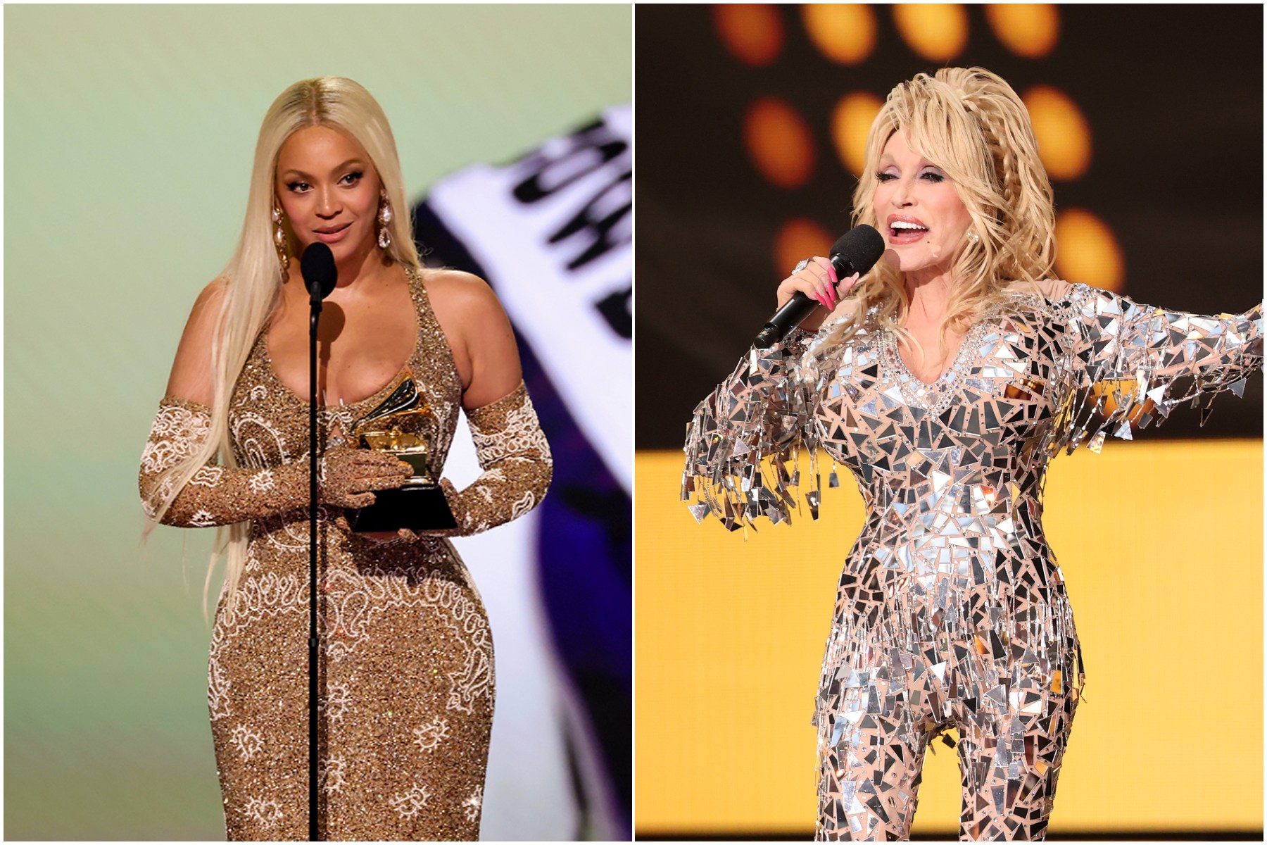 Beyoncé paying tribute to country icon Dolly Parton