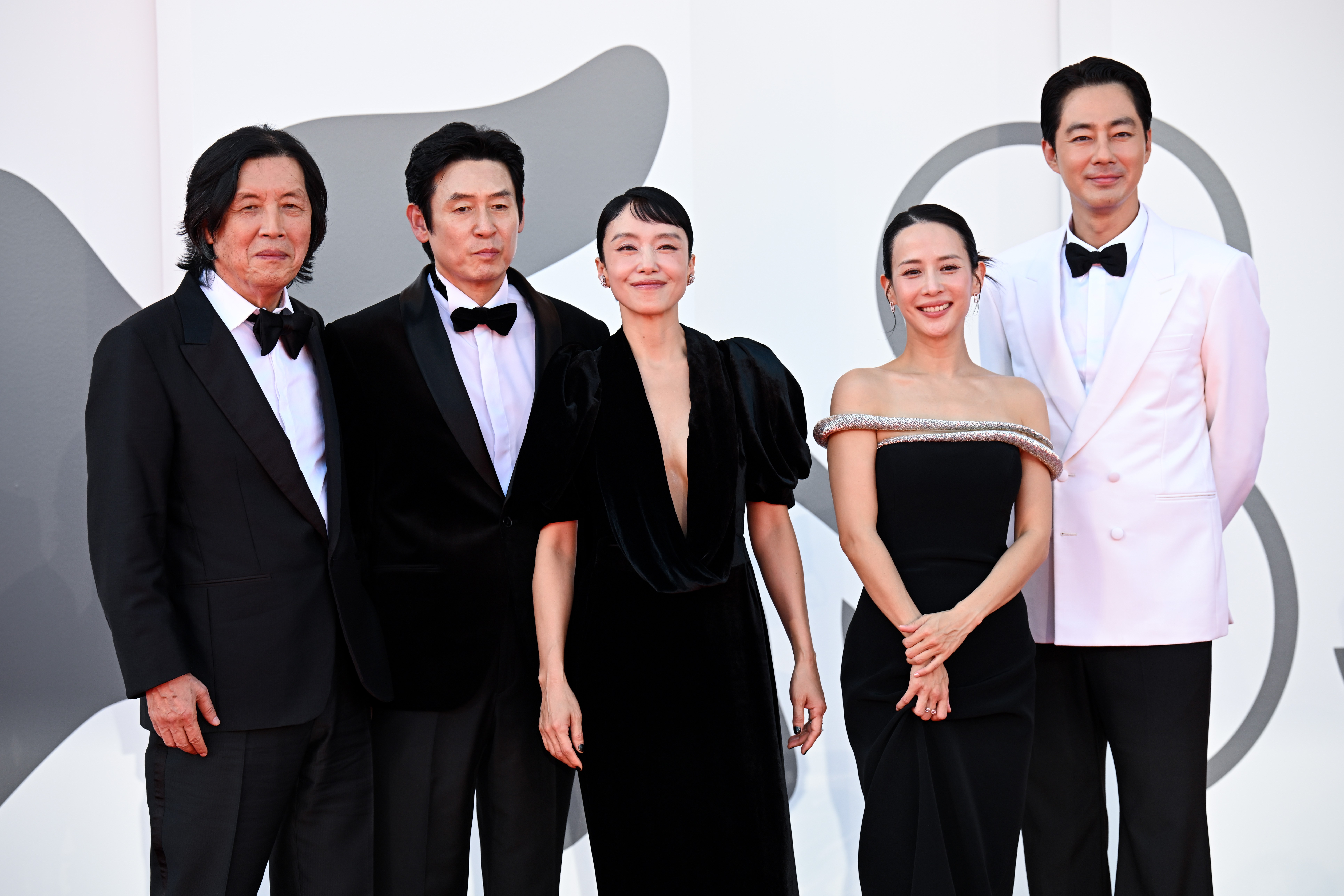 Director Lee Chang-dong and the cast of Possible Love at the Venice Film Festival premiere