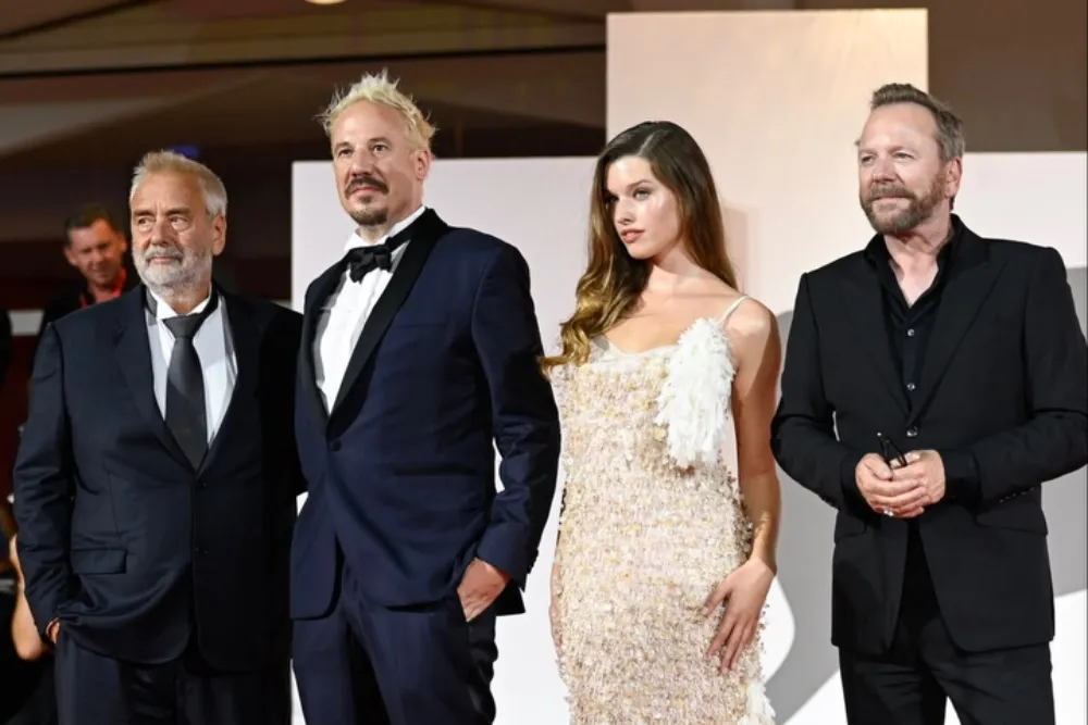 Director Luc Besson speaking during a masterclass at the Venice Film Festival