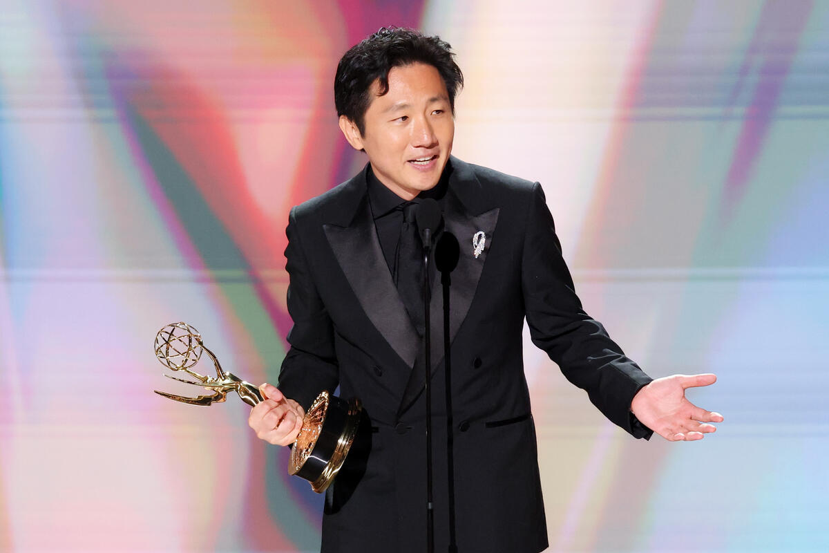 Hiro Murai posing at an entertainment event