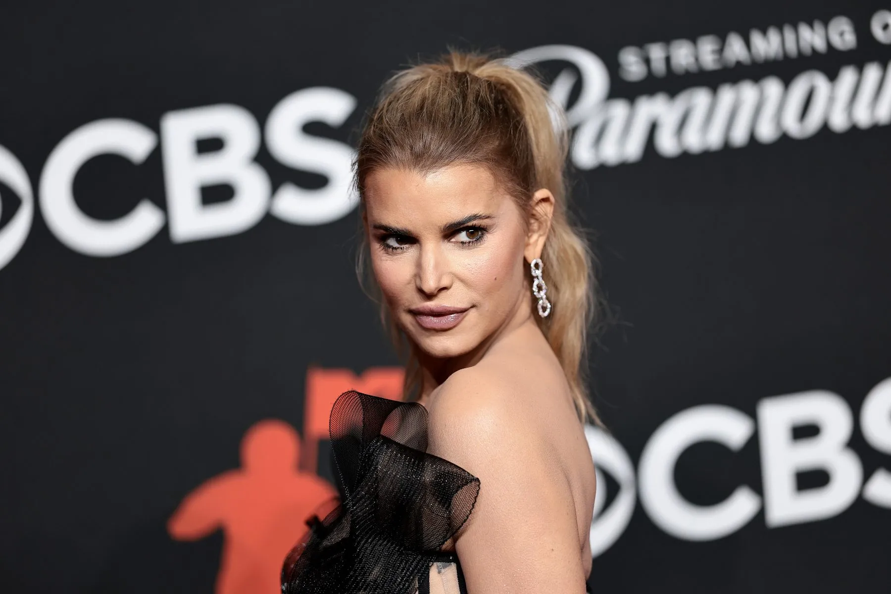 ELMONT, NEW YORK - SEPTEMBER 07: Jessica Simpson attends the 2025 MTV Video Music Awards at UBS Arena on September 07, 2025 in Elmont, New York.