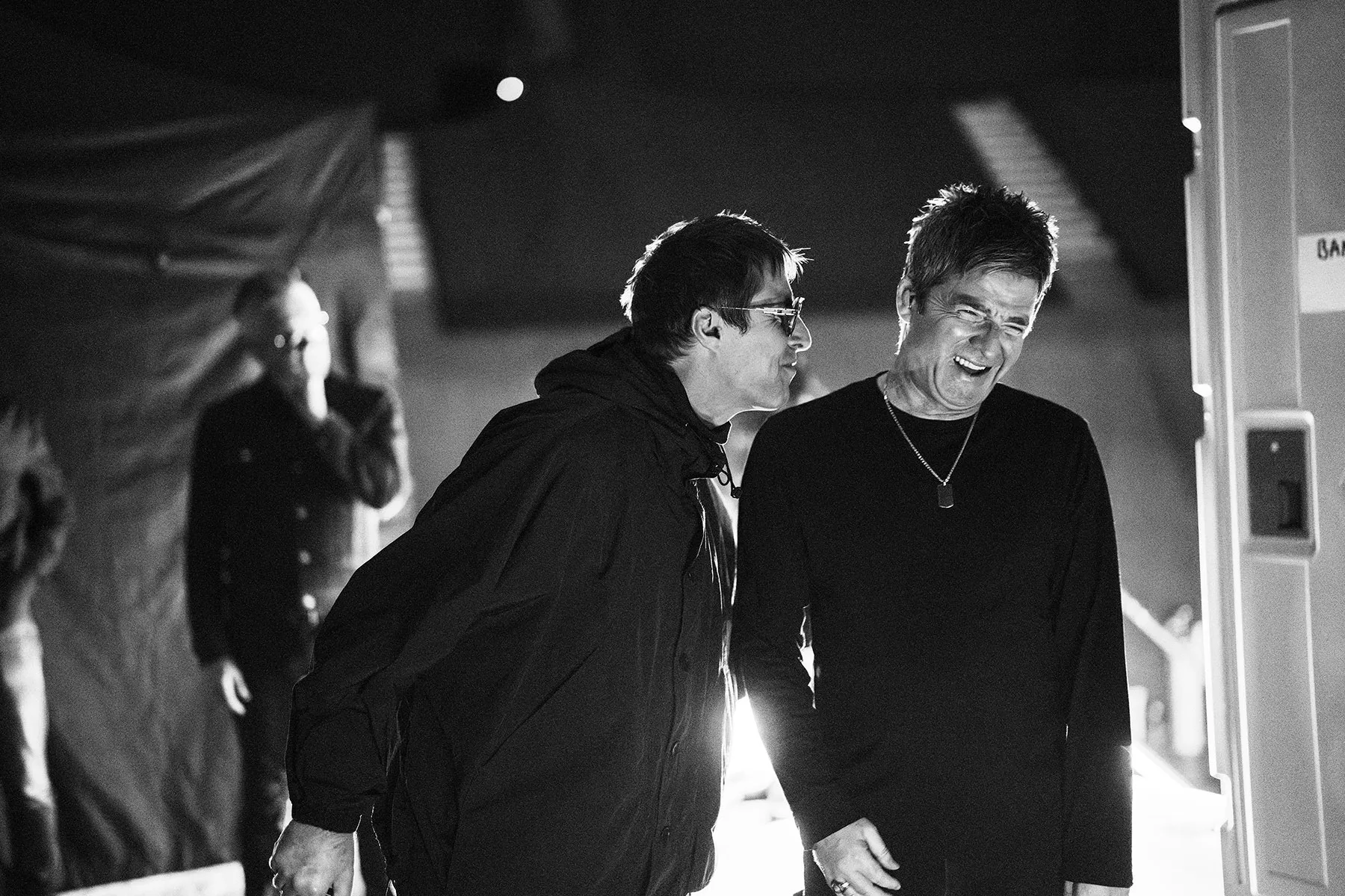 A still of Liam (left) and Noel Gallagher in Tokyo from 'Oasis: Don’t Look Back in Anger.'