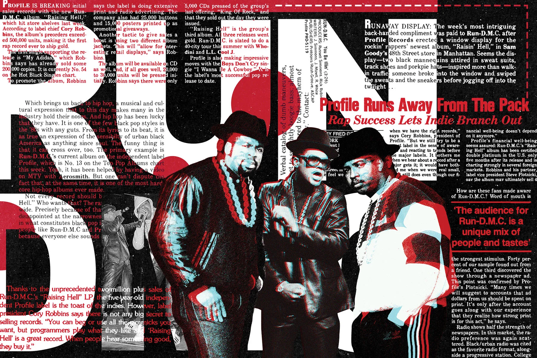 Run-D.M.C. illustration by Gibson Kochanek