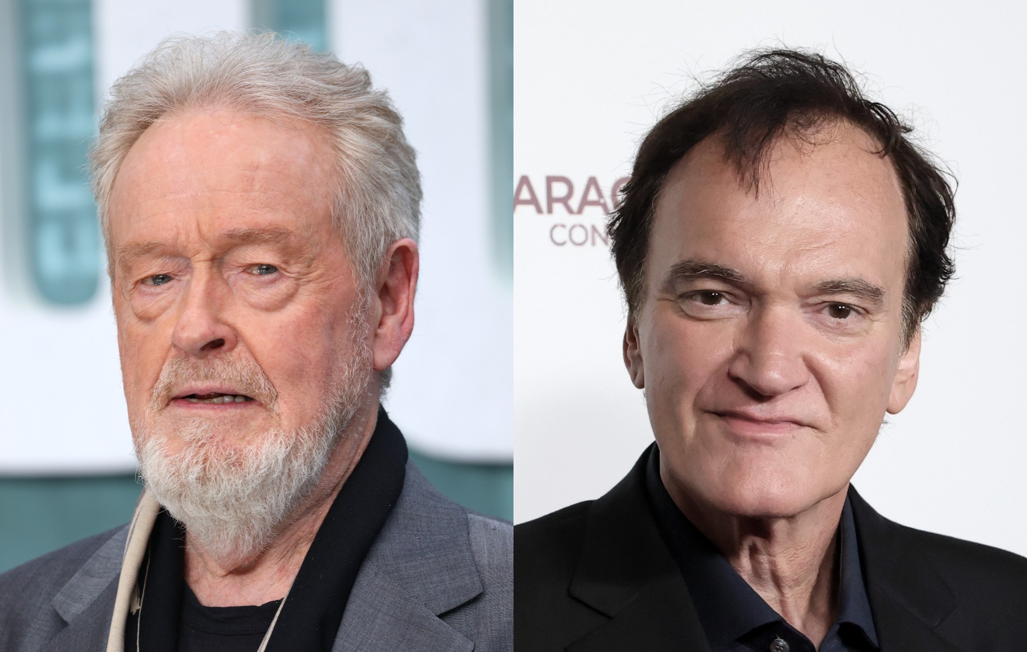 Director Ridley Scott smiling on a red carpet event