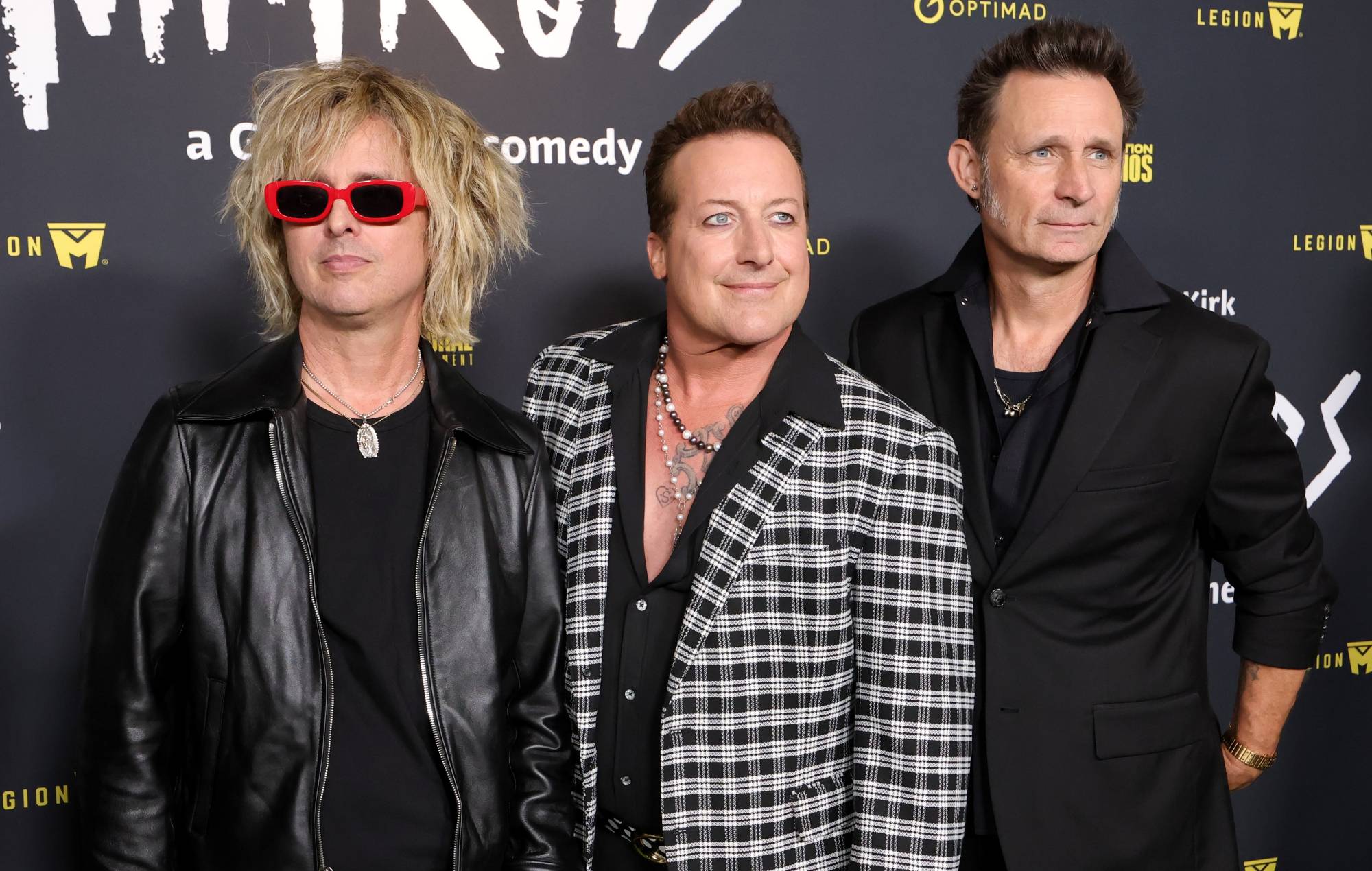 Tré Cool performing live on stage with Green Day