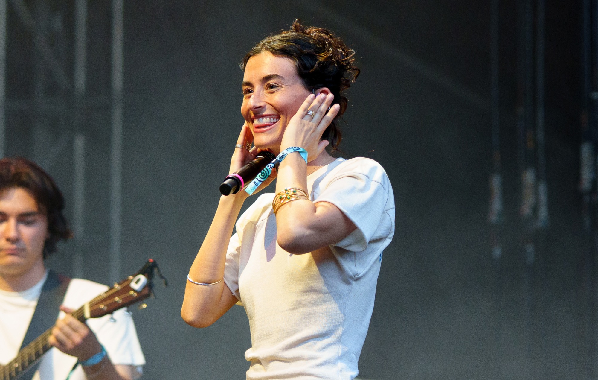 Stella Lefty performing on stage
