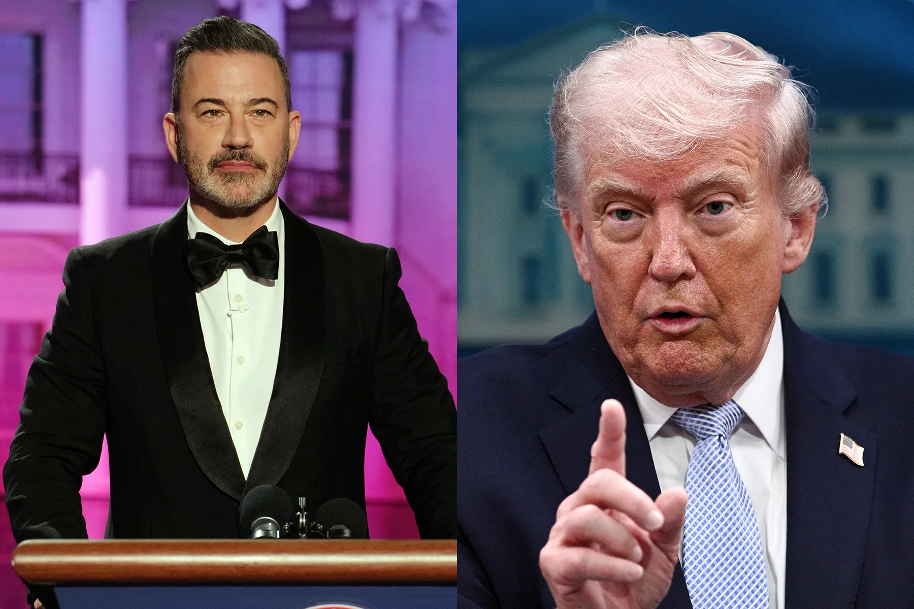 Jimmy Kimmel and Donald Trump