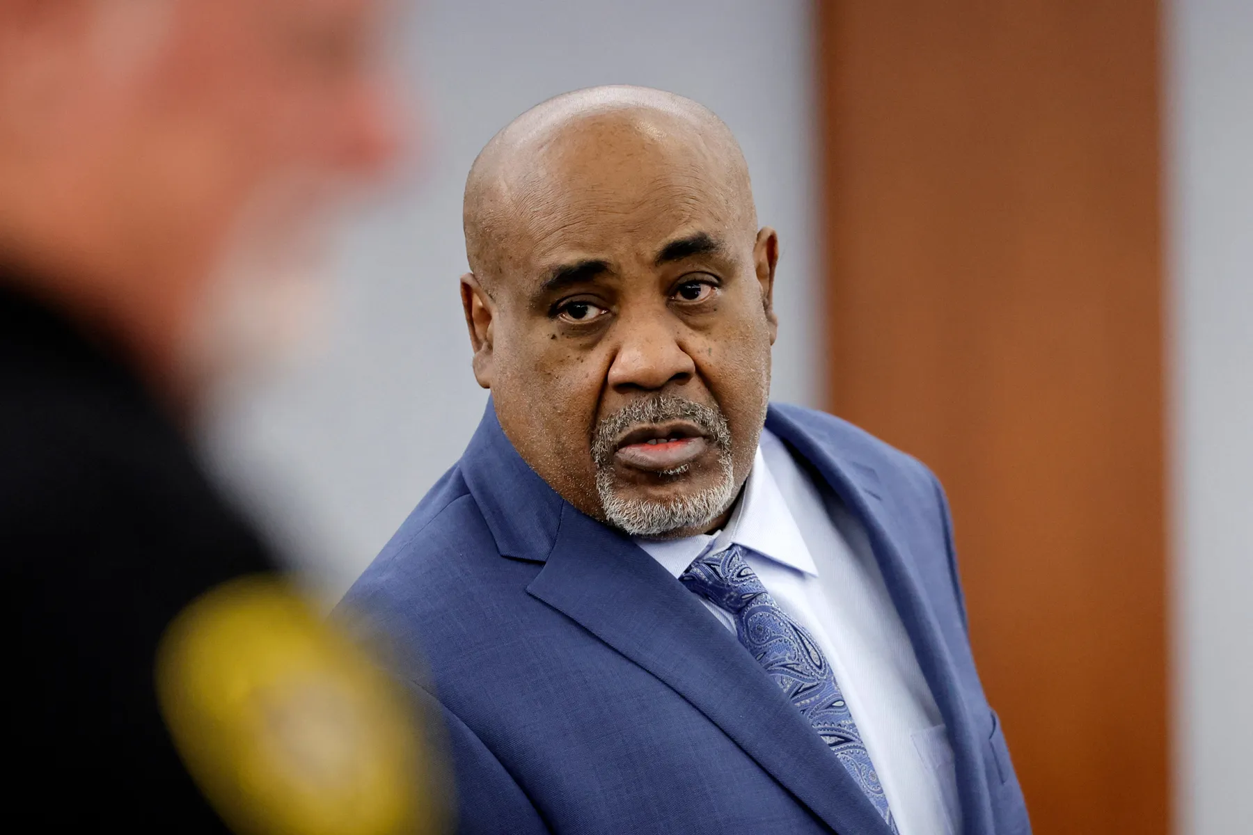 Duane Keffe D Davis in court during the Tupac Shakur murder trial