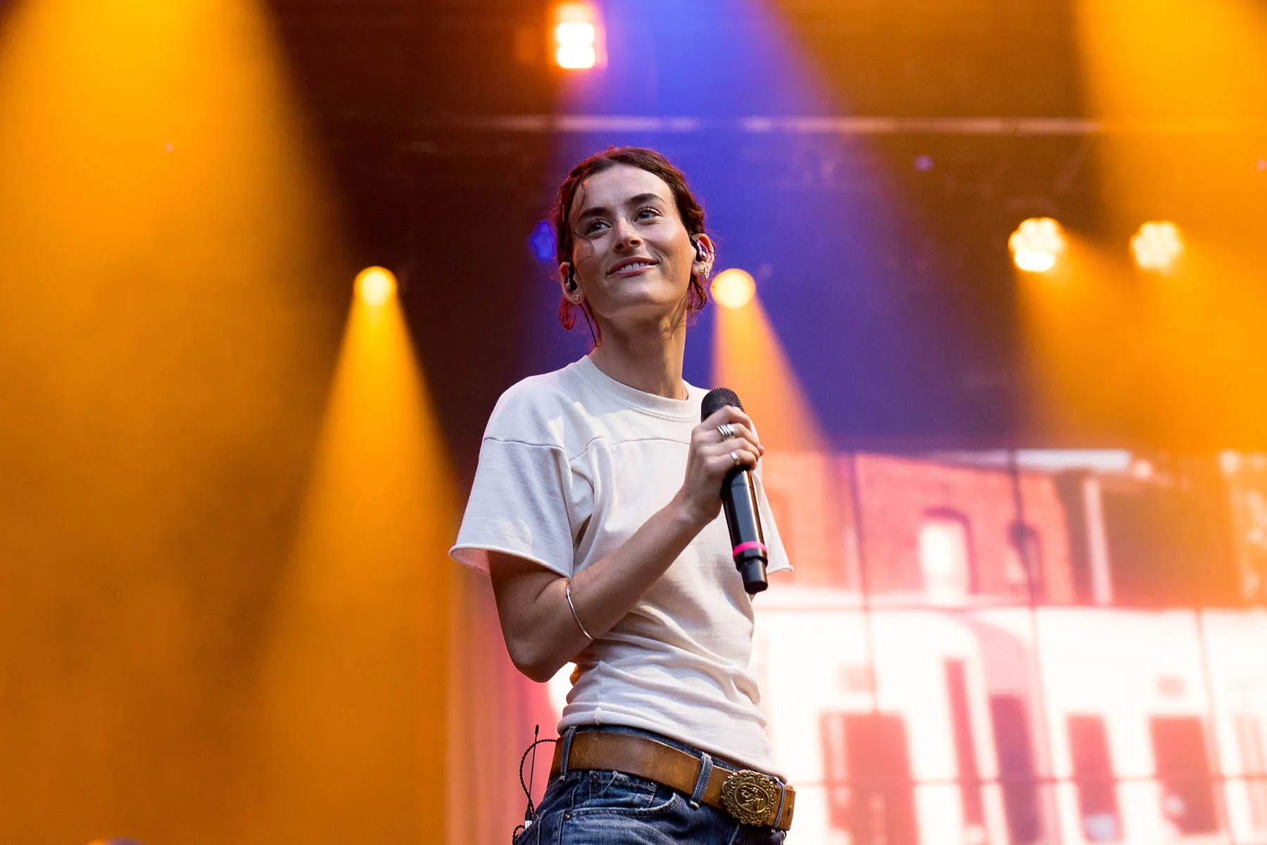 Stella Lefty smiling during a music industry event