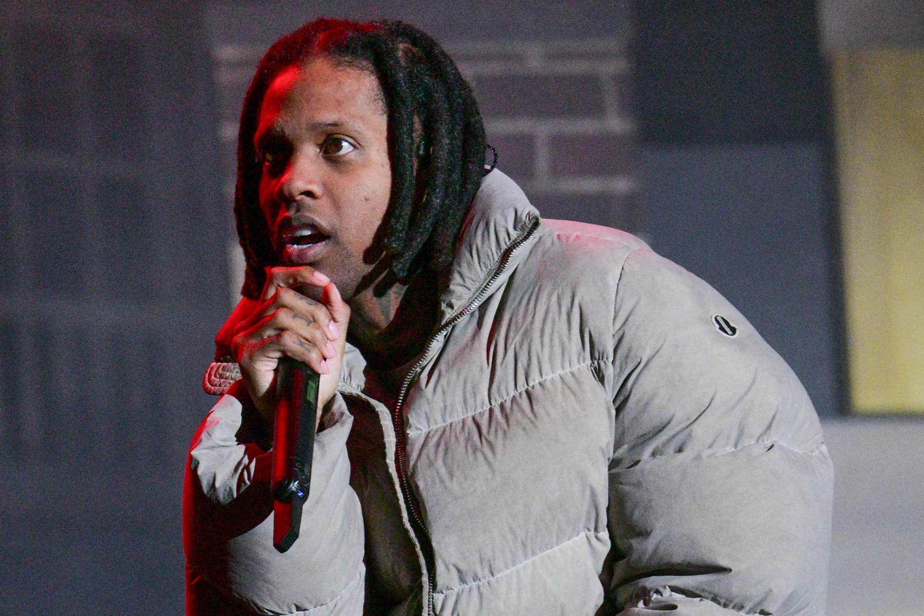 Lil Durk appearing at a red carpet event