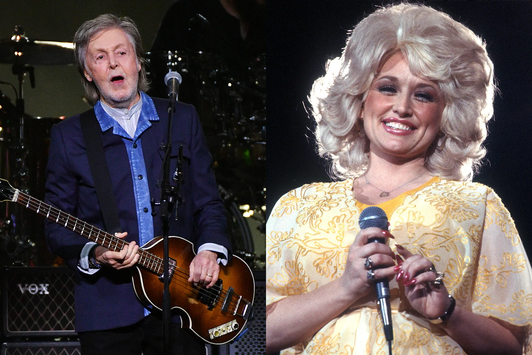 Paul McCartney and Dolly Parton