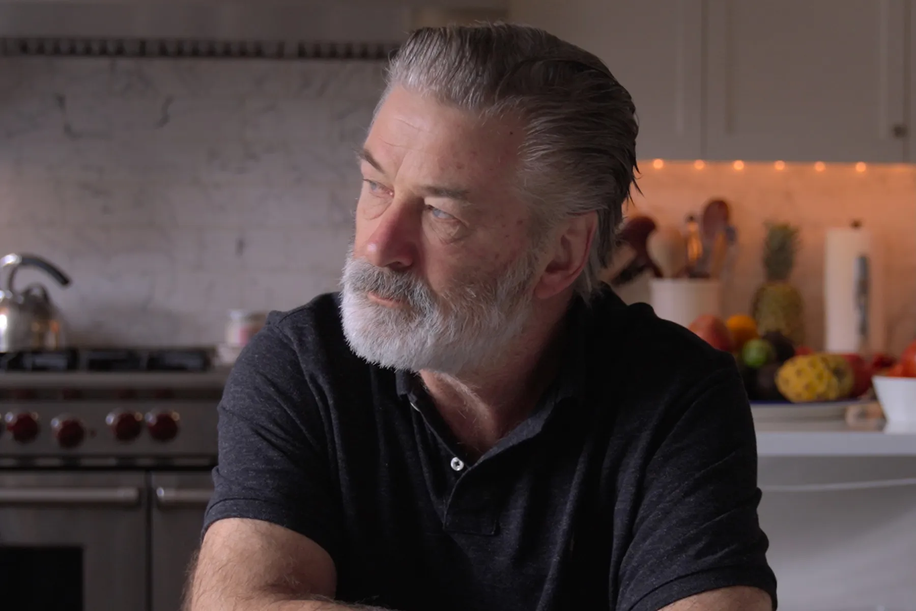 Alec Baldwin captured in a candid moment during court proceedings
