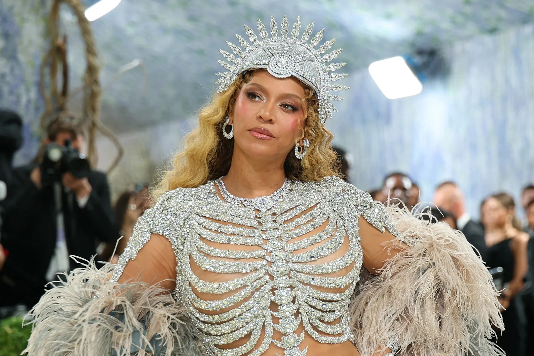 Beyoncé performing on stage during a concert tour