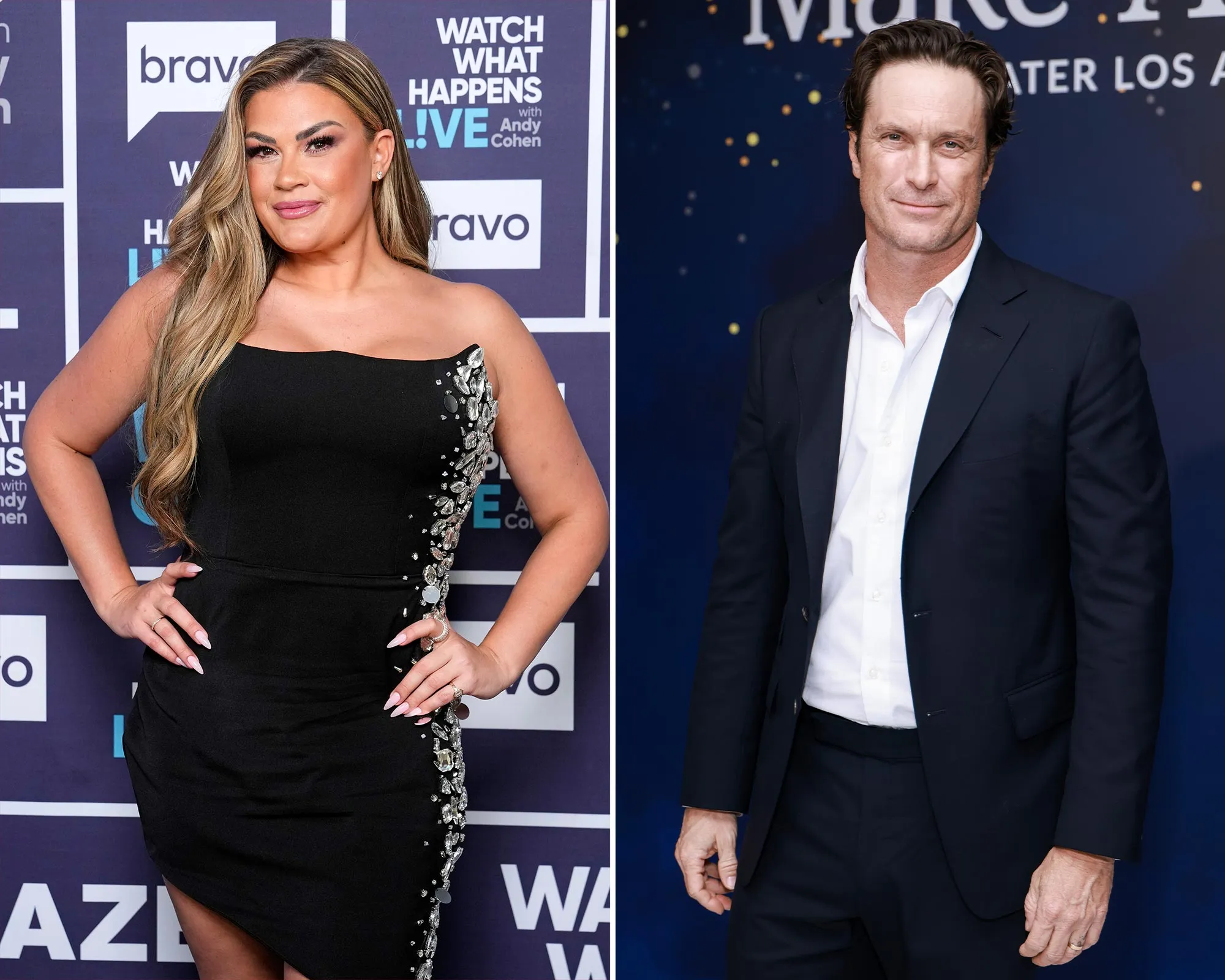 Brittany Cartwright and Jax Taylor pose together on a reality television red carpet event