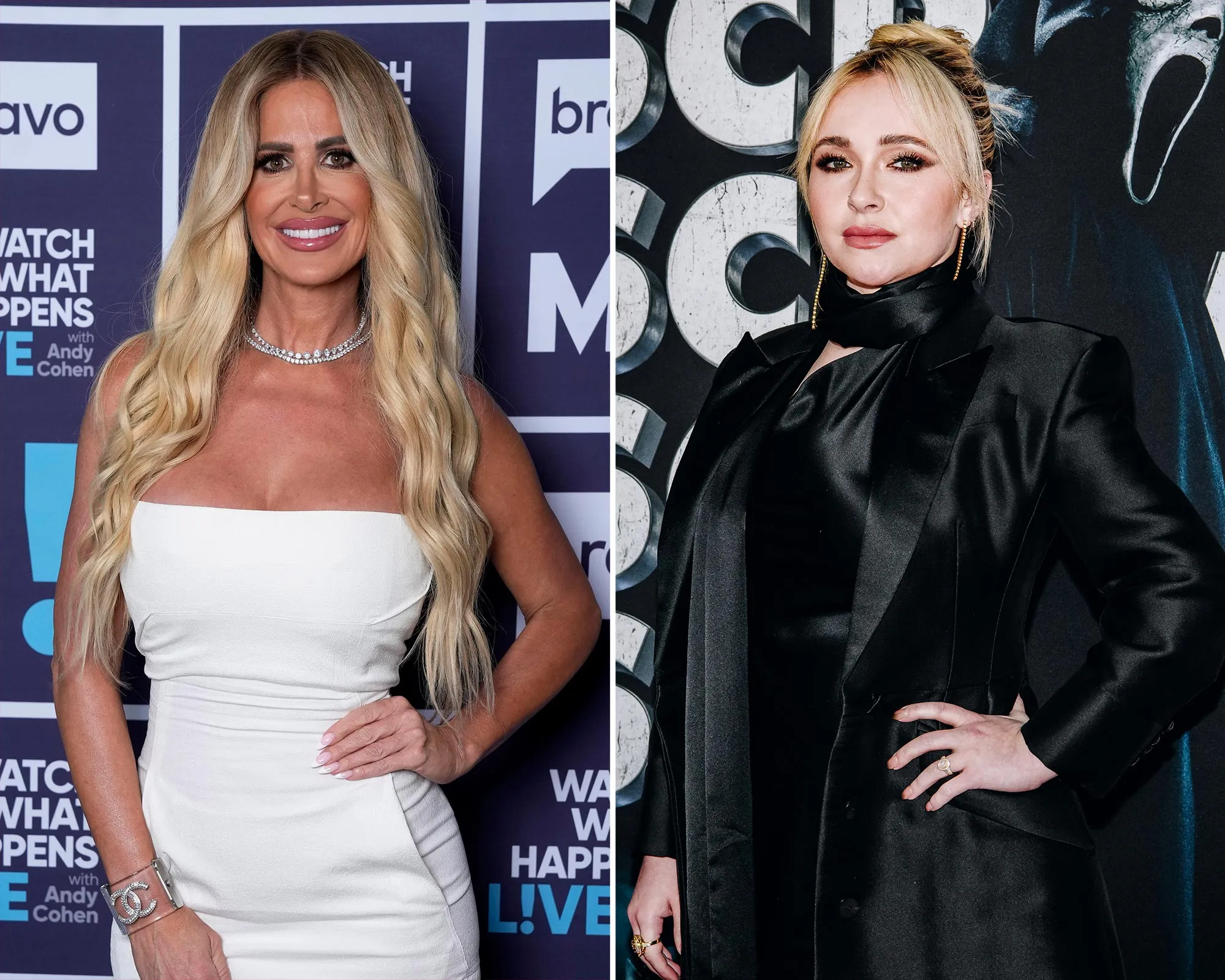 Hayden Panettiere and Kim Zolciak in recent media appearances