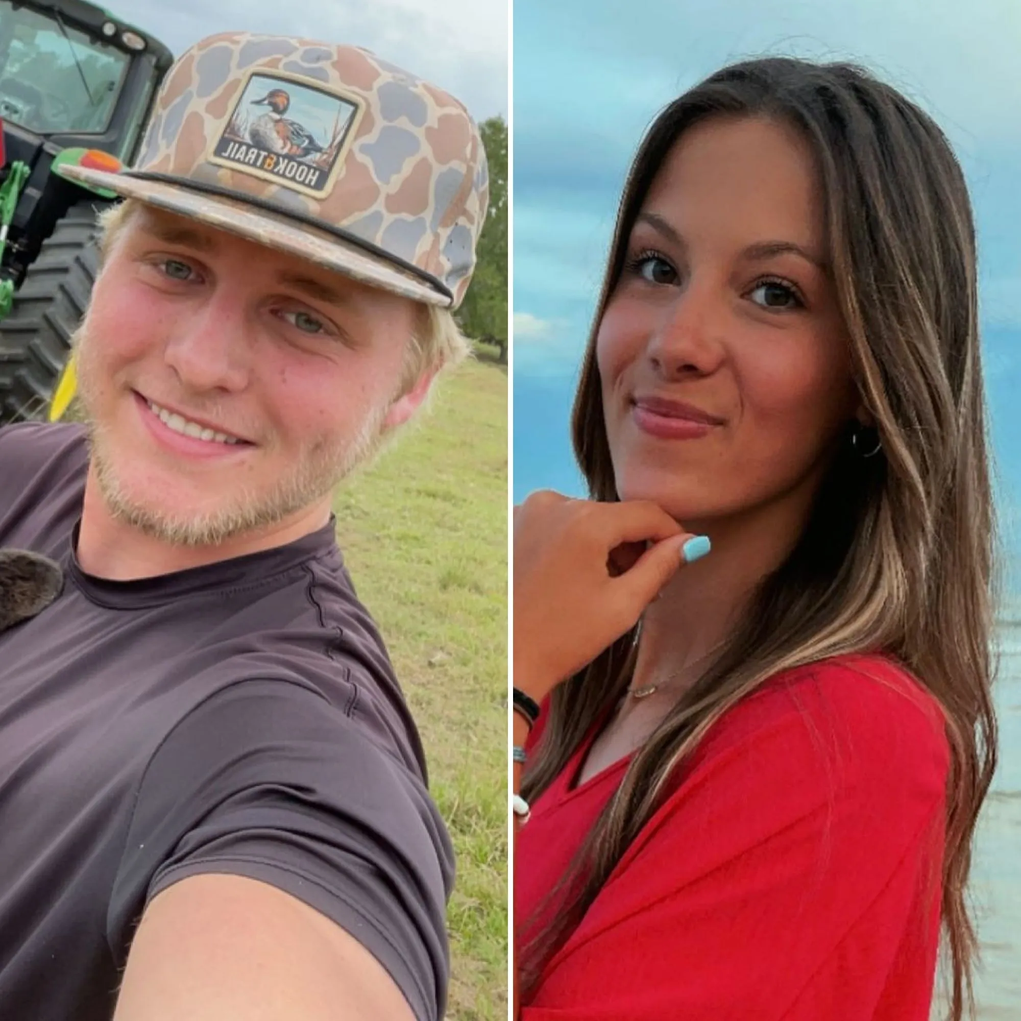 Isaac Plath and Kaylynn Brinkley posing together during an outdoor couples photoshoot