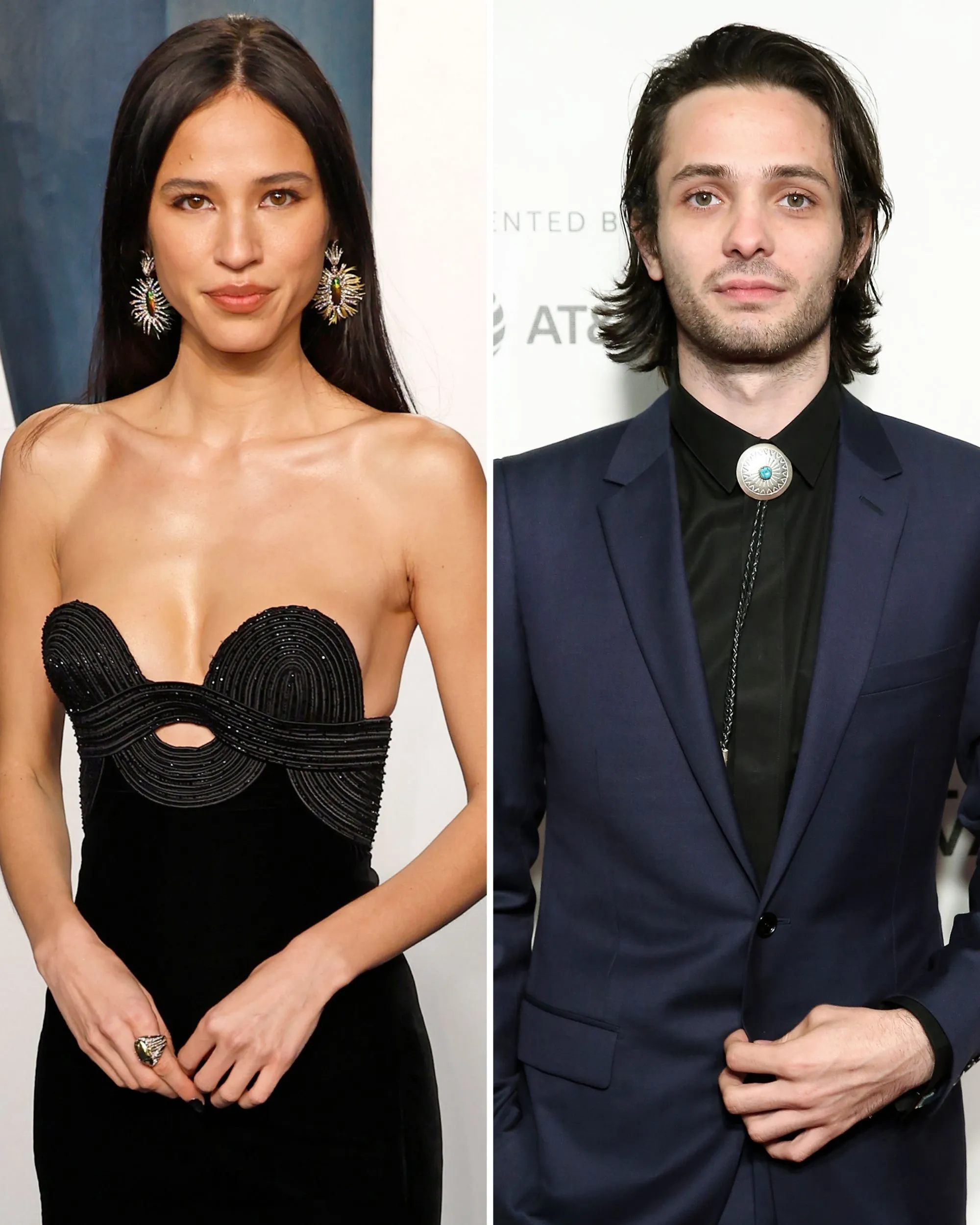 Kelsey Asbille and fiancé Miles Joris-Peyrafitte attending a Hollywood event together