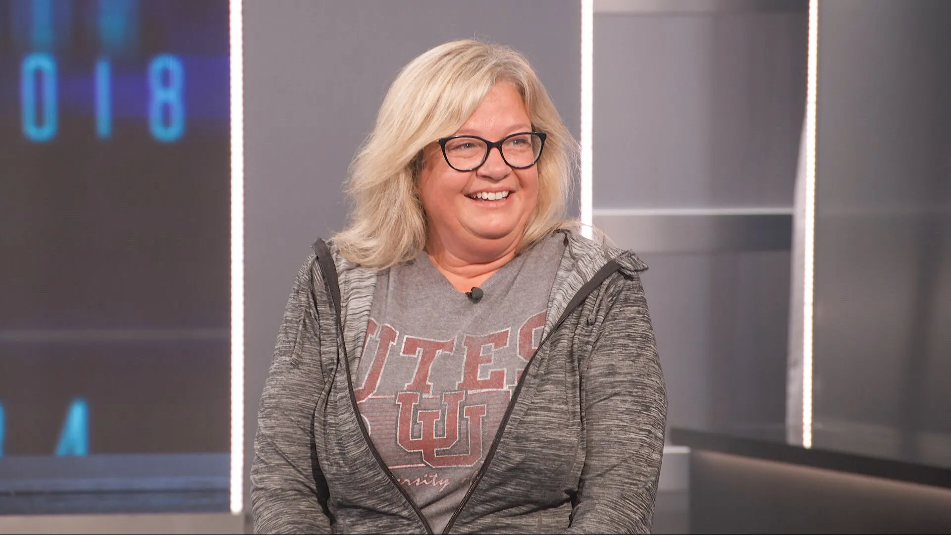 Angela Murray looking thoughtful during an interview about her Big Brother elimination