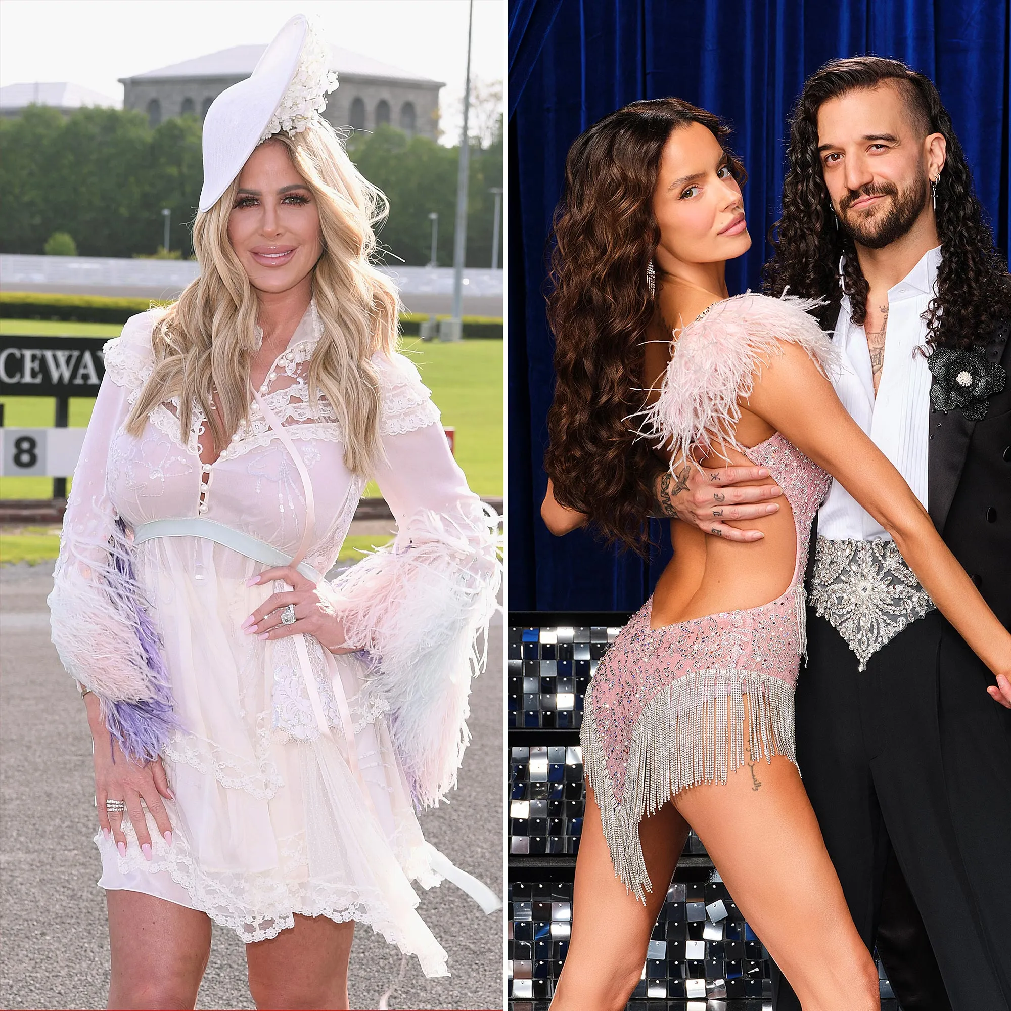 Kim Zolciak, Aaron Rodgers, and Dancing With the Stars season 35 graphic