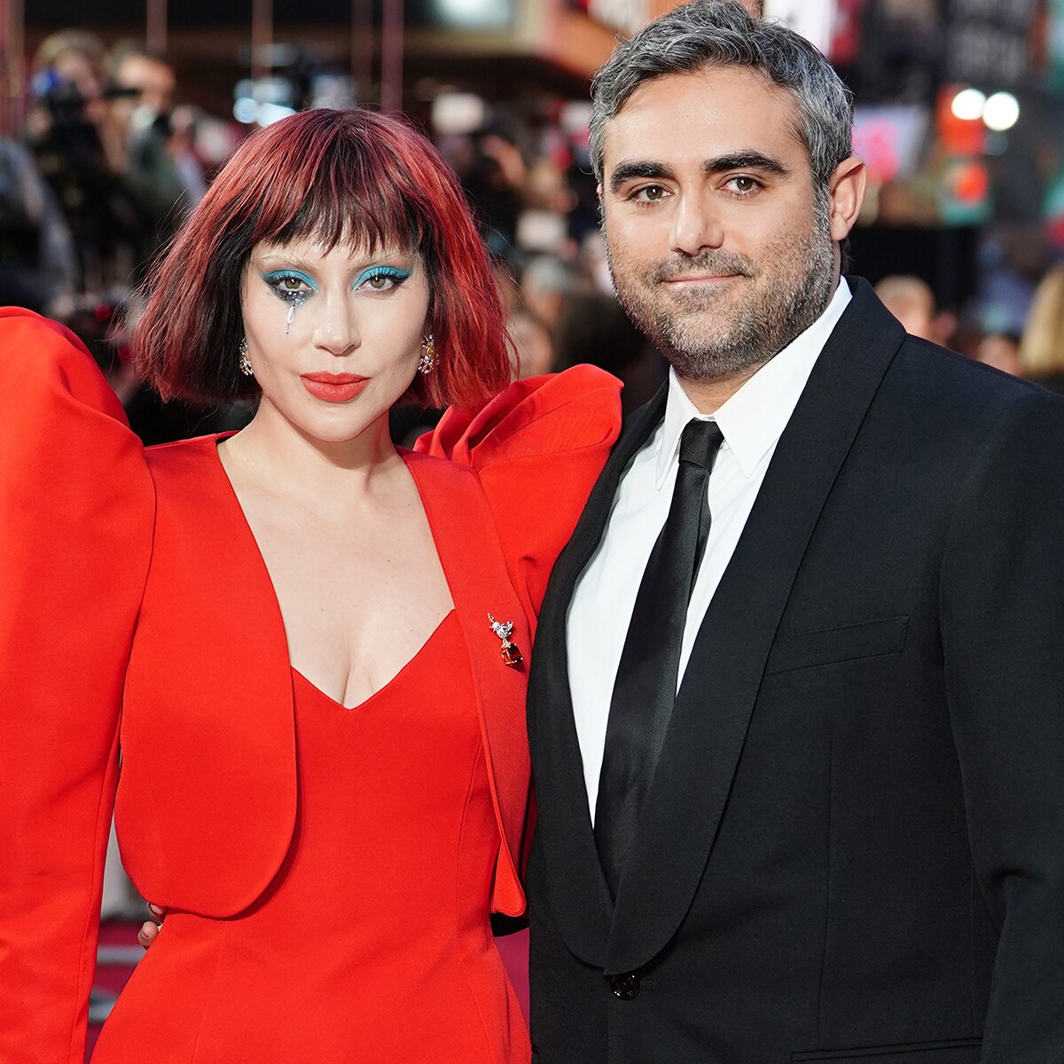 Lady Gaga and Michael Polansky posing together
