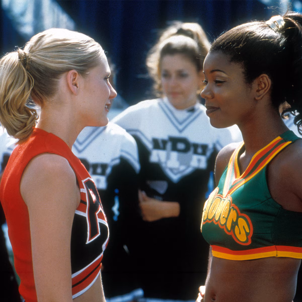 Kirsten Dunst and Gabrielle Union celebrating the legacy of Bring It On