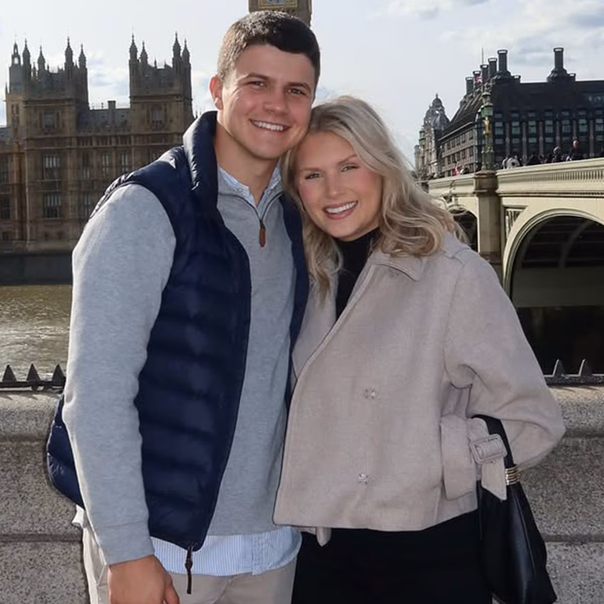 Katie Bates and Travis Clark attend a public event together
