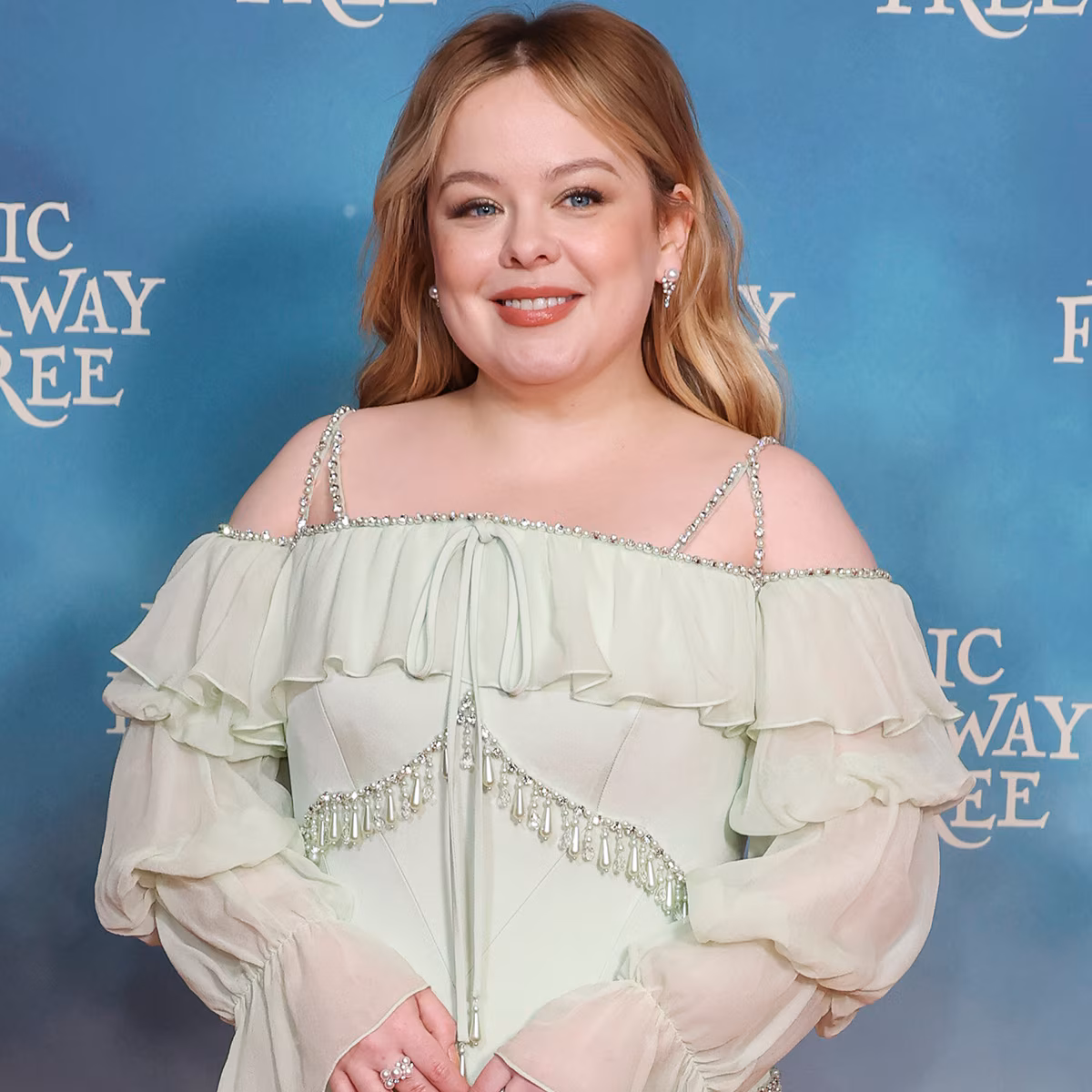 Nicola Coughlan posing on a red carpet event