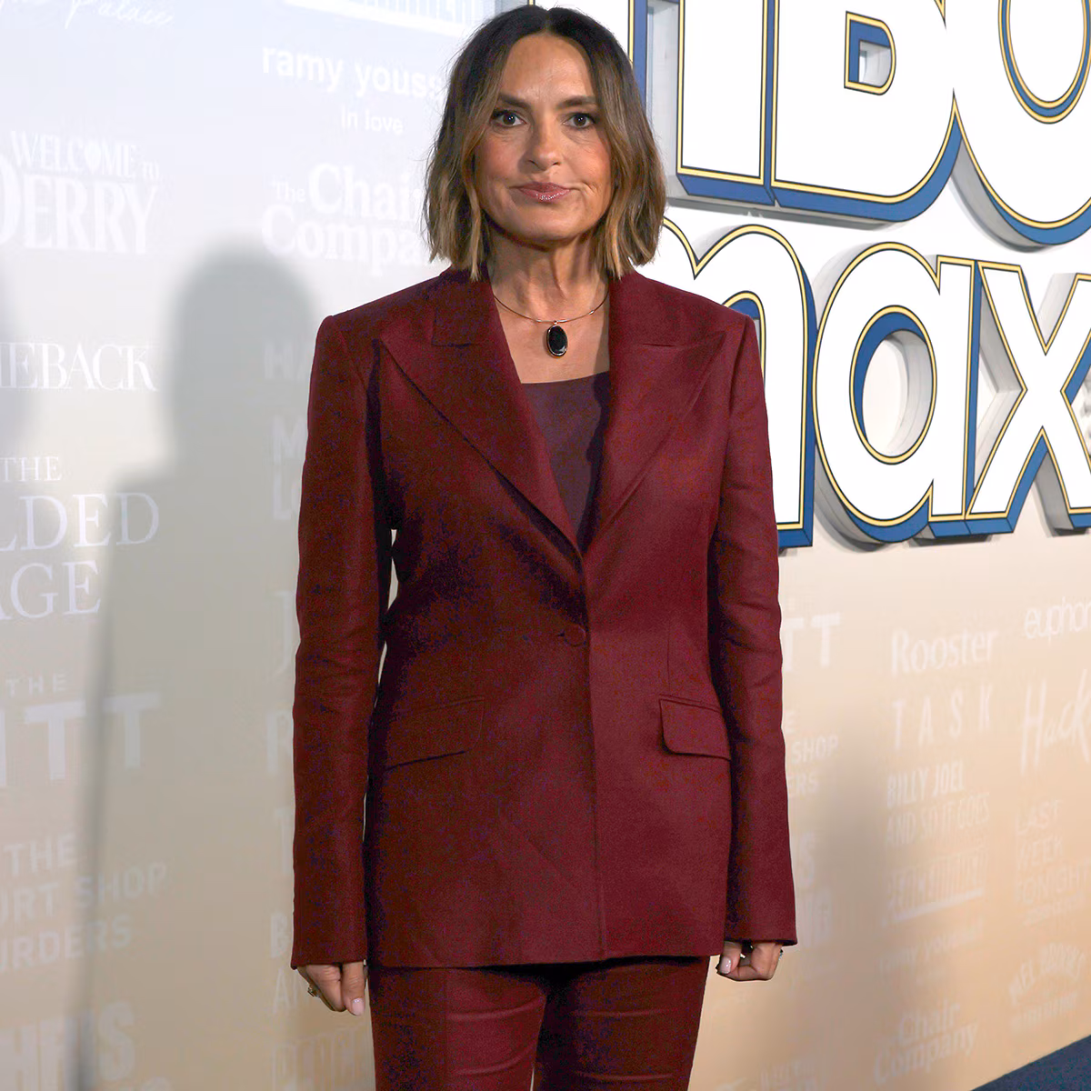 Mariska Hargitay walking the red carpet at a television event