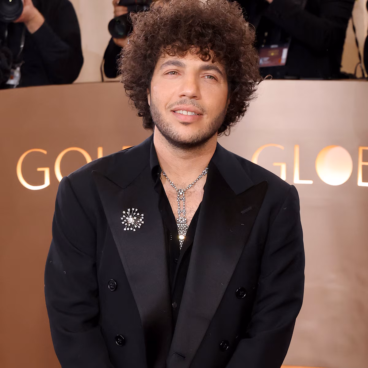 Benny Blanco posing on a red carpet