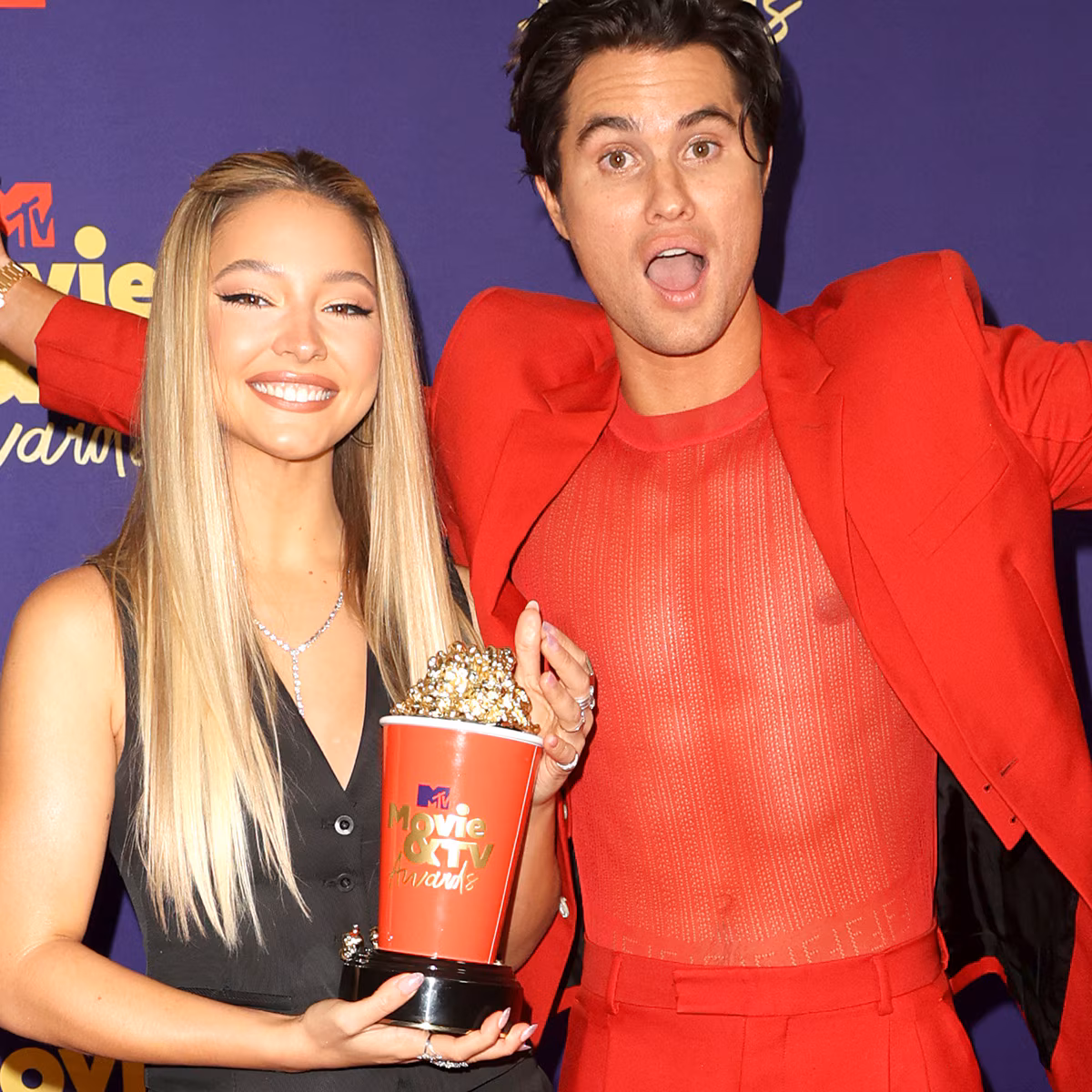 Madelyn Cline and Chase Stokes attending a public event together