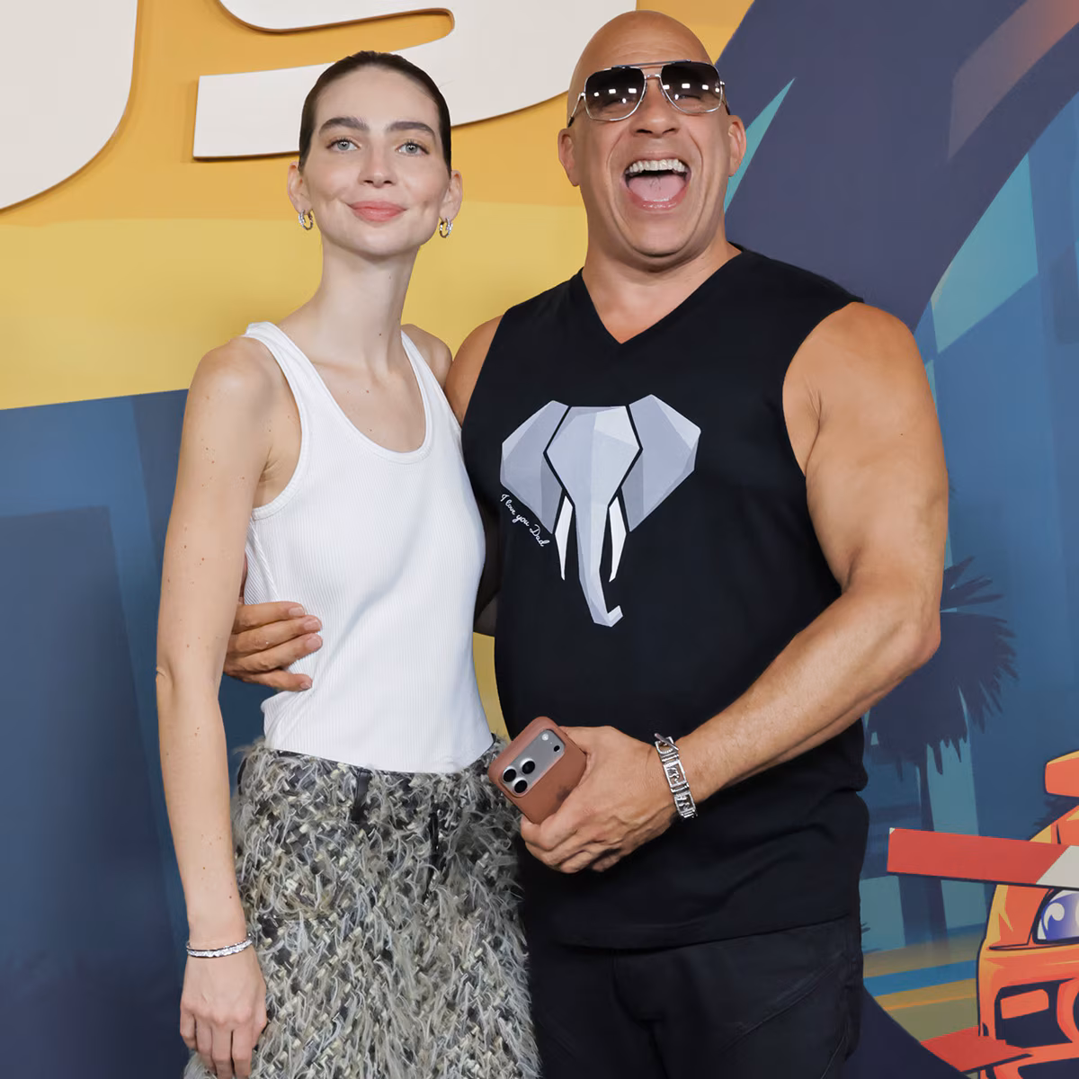 Vin Diesel arriving at an event