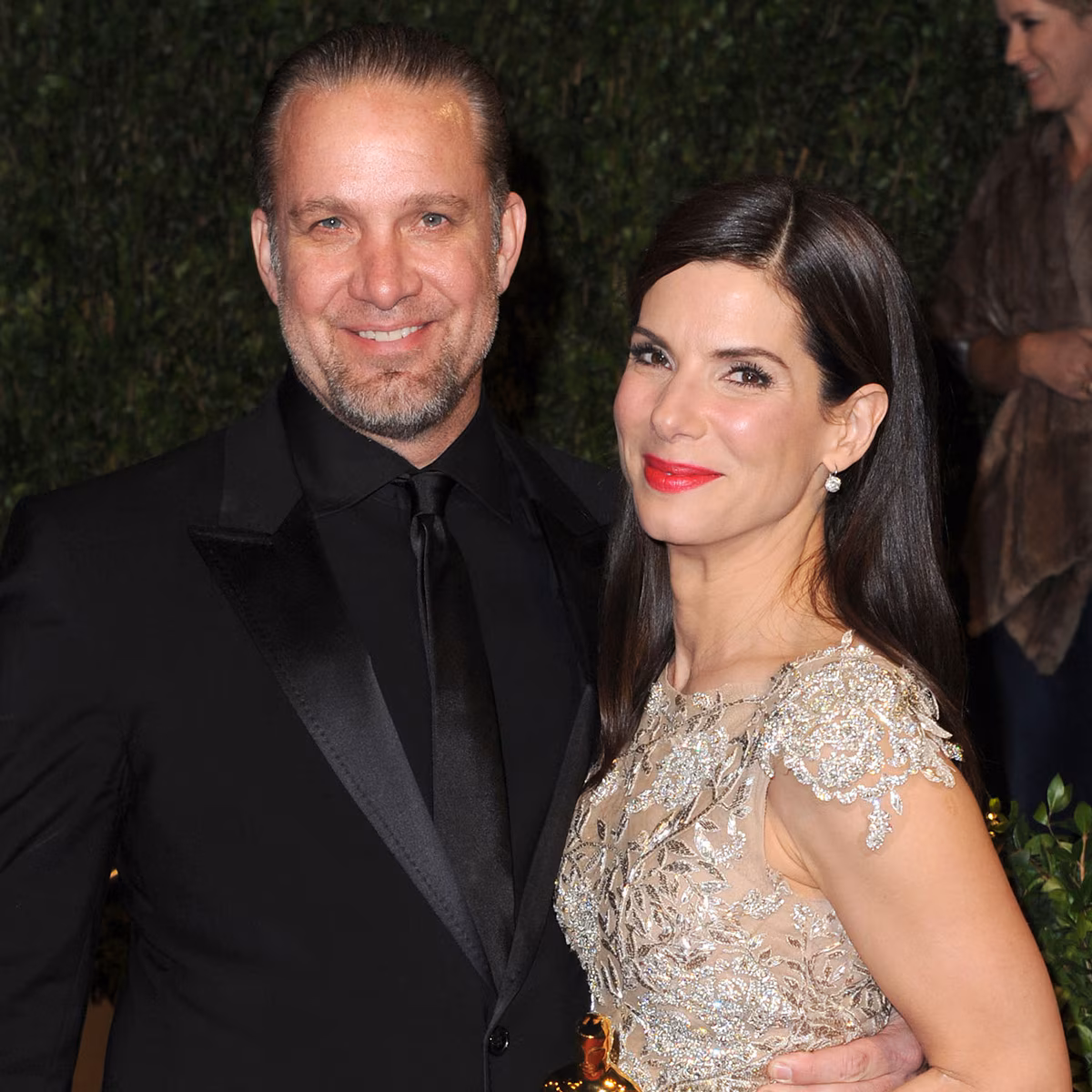 Sandra Bullock posing on a Hollywood red carpet