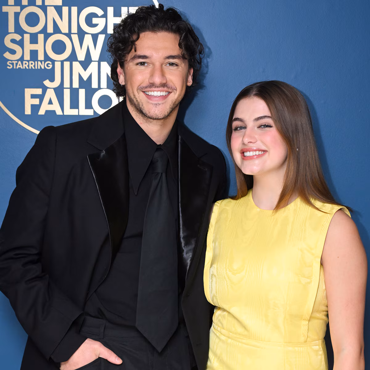 Ella Bright and Belmont Cameli smiling together in a video clearing up feud rumors