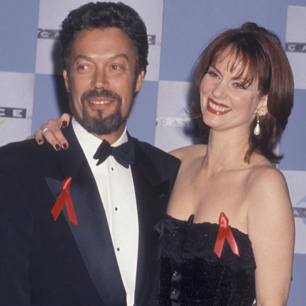 Lesley Ann Warren and Tim Curry posing together