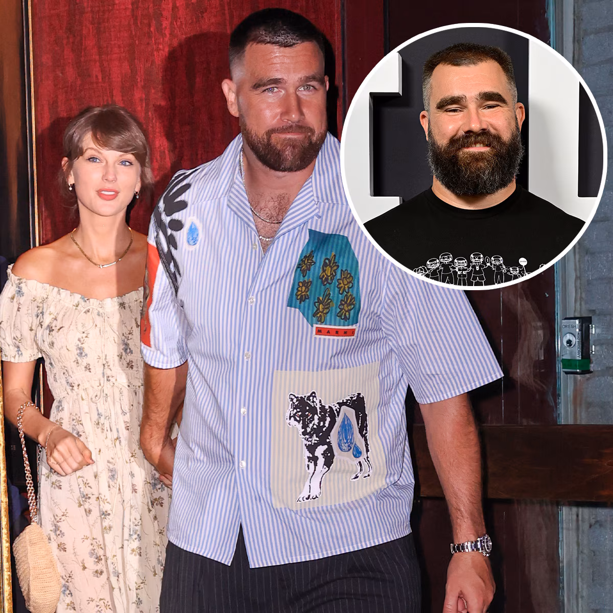 Travis Kelce and Taylor Swift attending an event together.