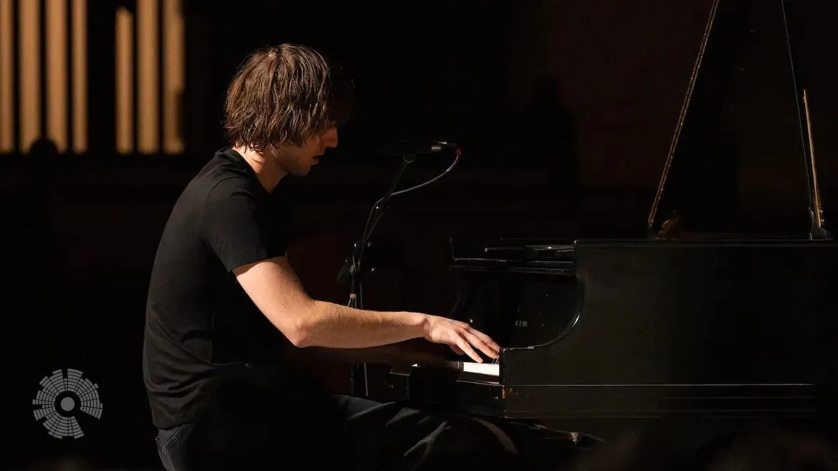 Cameron Winter performing live on stage